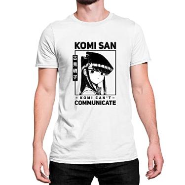 Imagem de Camiseta Anime komi San 100% Algodão Cor:Branco;Tamanho:M