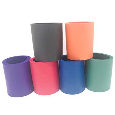 Imagem de Pen Kit Mall Recipientes para latas de cerveja em branco, pacote com 6, refrigerador isolado de espuma para bebidas alcoólicas e suaves, recipientes para bebidas flexíveis para projetos faça você mesmo, festas, eventos, casamentos ou marca (6, sortidos)