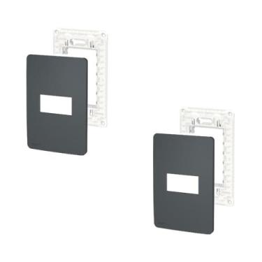 Imagem de 2 Placa/Espelho 1 Mod Stellar Black 4x2 S730101294 Orion Schneider