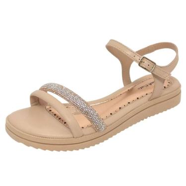 Imagem de Sandália Infantil Menina Flatform Conforto Brilho Pink Cats