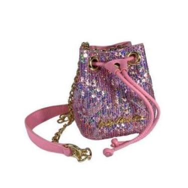 Imagem de Bolsa Luiza Barcelos Rosa Com Brilho-Feminino