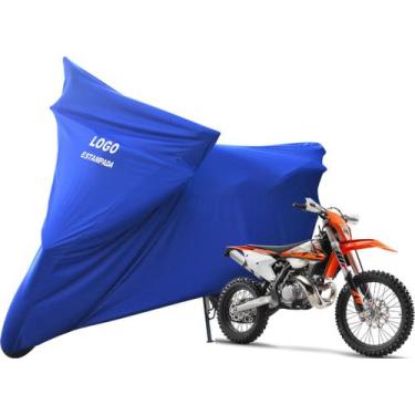 Imagem de Capa Para Cobrir Moto KTM 250 EXC 450 EXC Com Logo - Mz, Azul