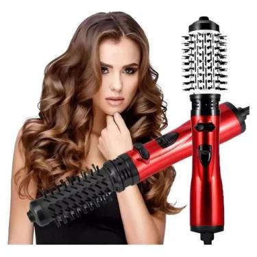 Imagem de Escova Secadora Elétrica Giratoria Alisadora Modeladora 3in1 110V - Es