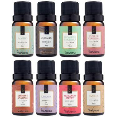 Imagem de Kit 8 Essências Para Aromatizador Difusor Elétrico Via Aroma