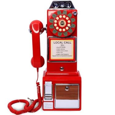 Imagem de FiayaCom Livro De Convidados Com Áudio Para Casamento, Por Telefone, Gravador Voz Exclusivo, Como Se Deixasse Uma Mensagem Correio Voz, Preserve Suas Ocasiões Especiais (Antigo, Vermelho)