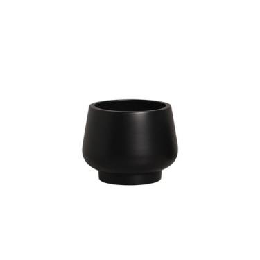 Imagem de Vaso em Cerâmica Cachepot Médio - Cerâmica Mazzotti, Preto
