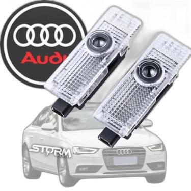 Imagem de Par Iluminação Porta Led Cortesia Audi A4 Lâmpada Projetor