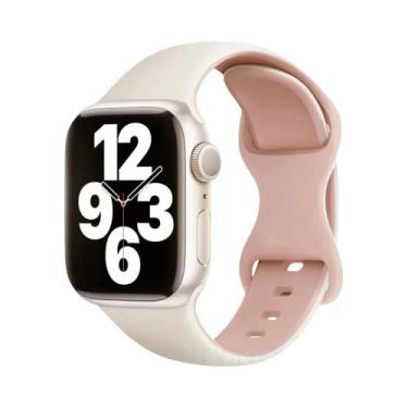 Imagem de Pulseira De Silicone De 45mm 44mm 40mm 41mm 49mm 38mm 42mm Para Apple 