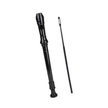 Imagem de YIJU Flauta Doce Soprano Instrumento Descant Flauta Ergonômica Alemã, Preto
