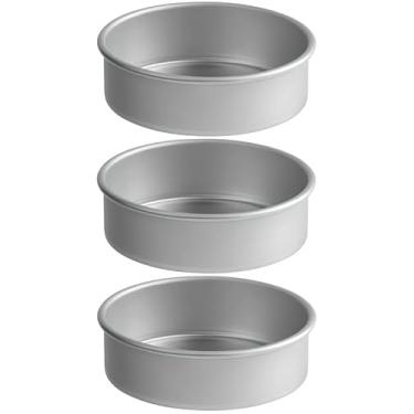 Imagem de OCS Parts Pro Series 3 formas de pizza de alumínio de 15 cm | Formas resistentes para pizzas e bolos em cozinhas domésticas, pizzarias, restaurantes e padarias