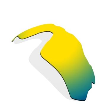 Imagem de Littlebird4 Lentes de reposição polarizadas de 1,5 mm para óculos de sol Oakley Radar EV Path OO9208 - várias opções (espelho dourado)