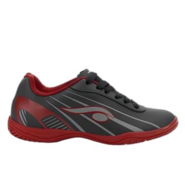 Imagem de Chuteira Futsal Dsix Antiderrapante (Vermelho, BR, Adulto, Numérico, 38)