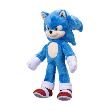 Imagem de Brinquedo de pelúcia Sonic The Hedgehog Movie com 33 cm de altura para crianças a partir de 3 anos