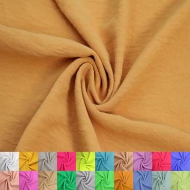 Imagem de Texco Inc Air Flow Cey Yard – 100% poliéster, não esticável, 149,9 cm de largura, 160 g/m2 leve tecido respirável para vestidos, blusas, vestuário, costura e artesanato DIY, laranja 1 jarda