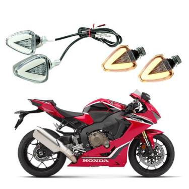 Imagem de KIT 4 Setas Esportiva Pisca de Led Modelo P07 para Moto Honda CB 1000R