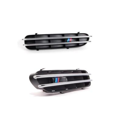 Imagem de Painéis decorativos de grade de para-lamas de ventilação de ar compatível com série 5 E60 M5 51137896849 51137896850