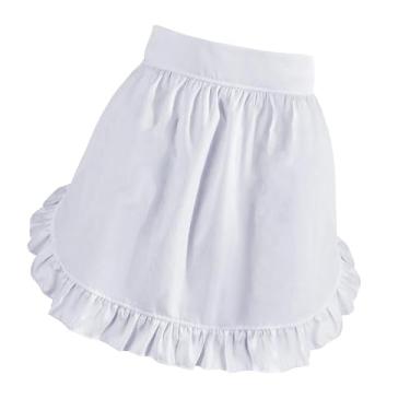 Imagem de FytStycale feminino confortável com bordas franzidas para garçonete em cafeteria