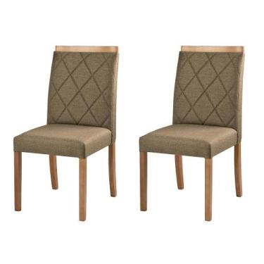 Imagem de Kit 2 Cadeiras Decorativas Sala de Jantar Luxo Anita Facto Fendi - Moz