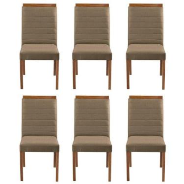 Imagem de Kit 6 Cadeiras Decorativas Sala de Jantar Luxo Sueli Facto Fendi - Moz