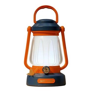 Imagem de RNXRZANK Lanterna de Acampamento, Luz de Emergência com Brilho Ajustável, Lâmpada de LED para Camping, Ideal para Piqueniques, Pesca, Jardinagem E Mochilão, Laranja
