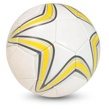 Imagem de Bola de Futebol Tamanho 5 em PVC – Alta Durabilidade, Precisão nos Chutes e Design Moderno – Para Campo, Society e Treinos – Cores Sortidas