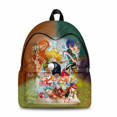 Imagem de Mochila Seven Deadly Sins Meliodas Cartoon Kids School