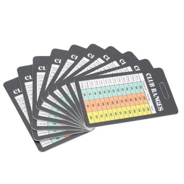 Imagem de Tbest Cartão de Gráfico de Alcance de Clube de Golfe à Prova de Rasgo à Prova D'água, Cartão de Jardas Portátil para Todas As Condições Climáticas, Fácil Acesso No Campo, Tamanho