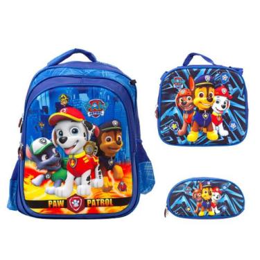 Imagem de Kit Mochila Infantil Menino Patrulha Canina Volta As Aulas - TOYS 2U