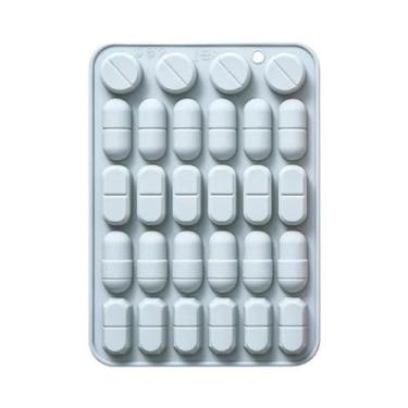 Imagem de Formas De Silicone Em Forma De Pílula Para Chocolate, Cubos De Gelo, B