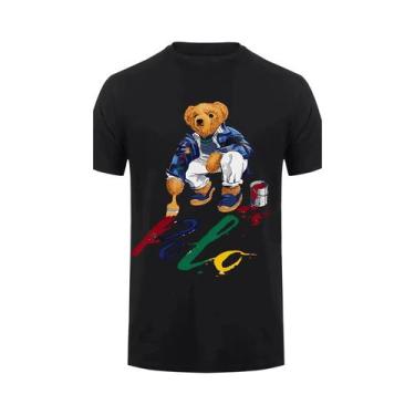 Imagem de Camiseta Masculina Ralph Bear Casual Street Wear Essencial Padrão 2025