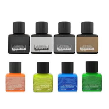 Imagem de MP-10~MP-29 40 g Tinta de revestimento de painel à base de água para painel de construção de modelos, cor de destaque de linha (Hobby Tools) (MP-10, 11, 12, 13, 20, 21, 22, 23 (8 frascos))
