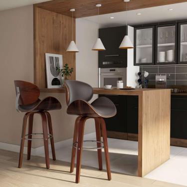 Imagem de Banqueta Giratória Oss Marrom