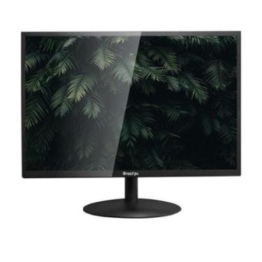 Imagem de Monitor Brazil PC 19", HD, 60Hz, 5ms, VA, HDMI e VGA, Ajuste de Ângulo,- BPC-19WE02-B-Unissex