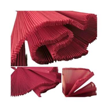 Imagem de Tecido De Organza Plissado Rígido Com Malha Larga Para Costura De Desi