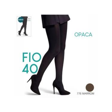 Imagem de Meia-Calça Opaca Selene 9650.001 Fio 40 Poliamida T. P/EG, P, 776, Mar