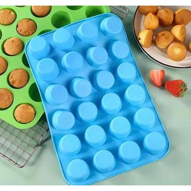 Imagem de Forma Para Mini Muffin E Cupcake 24 Cavidades Em Silicone