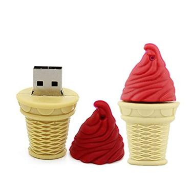 Imagem de Pen Drive USB 32GB em forma de sorvete 2.0 pen drive USB pen drive drive USB Flash Disk U Pen Drive Pen Drive Pen Drive Pen Drive Pen Drive Pen Drive USB (vermelho)