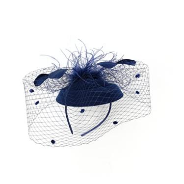 Imagem de Fascinadores pretos para mulheres, faixa de cabeça, fascinadores vintage, acessórios de cabelo para mulheres, casamento, domingo à tarde, chapéu infantil, chapéu fascinator, cartola de chá, boinas bra