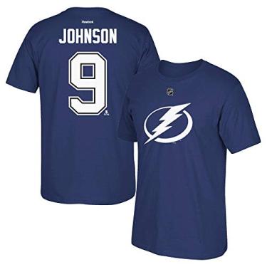 Imagem de Tampa Bay Lightning Tyler Johnson Reebok NHL Player Camiseta masculina azul