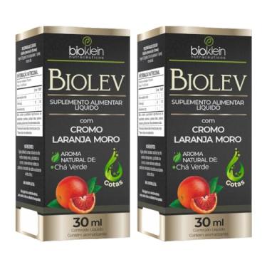 Imagem de Kit 2 BioLev Extrato de Laranja Moro e Cromo em Gotas 30mL Aroma Natural de Chá Verde, Suplemento Nutricional Bioklein