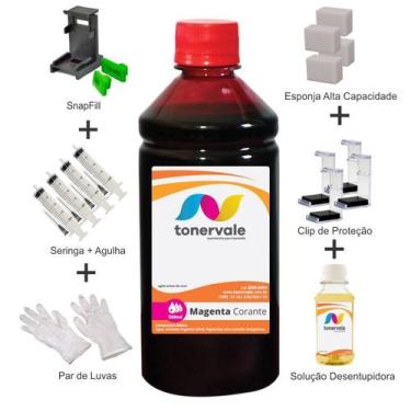 Imagem de Tinta Para Canon MG2510 CL-146 Magenta 500ml Linha Platinum - Toner Va