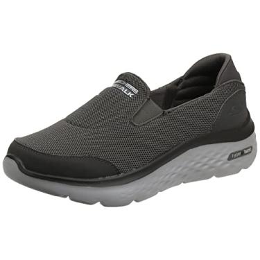 Imagem de Skechers Tênis de caminhada masculino Go Walk Hyper Burst Sawtelle, Cinzento-acastan, 40