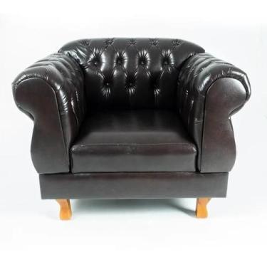 Imagem de 1 poltrona chesterfield capitone elisabeth assento individual courano 
