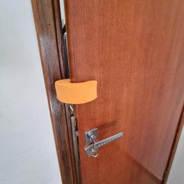 Imagem de Kit 4 Protetores De Porta Previne Pancada Salva Dedos Criança Feito EV
