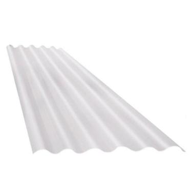 Imagem de Telha Translúcida de Fibra de Vidro Afort Leitoso 2,44x1,10m