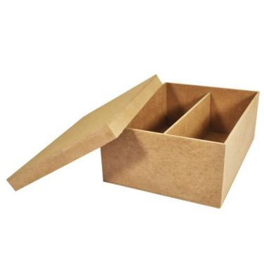 Imagem de Caixa para Mini Chandon com 1 Divisória 22x16x8 Mdf Madeira - ATACADÃO