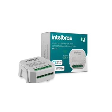 Imagem de Interruptor Controlador de Cargas Wi-Fi EWS 222 Branco Intelbras