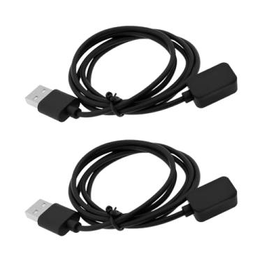 Imagem de OTOTEC 2 cabos de carregamento magnético USB compatíveis com Samsung Galaxy Fit 3 2024, preto, 100 cm