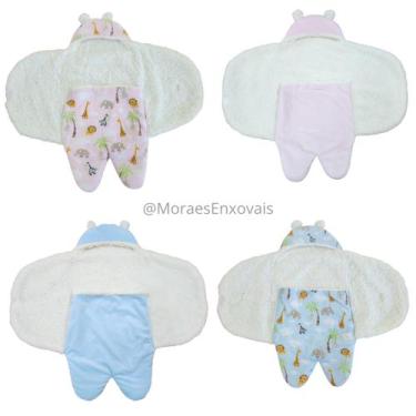 Imagem de Saco de Bebê Dormir Sherpa Carneirinho Microfibra Estampado Liso - Mor