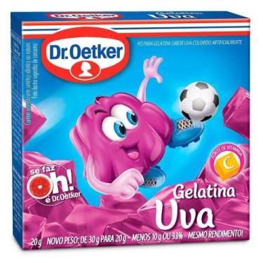 Imagem de Kit c/ 4 Gelatina de Uva Dr.Oetker 20g - Dr. Oetker